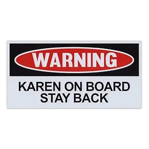 Crazy Novelty Guy Magnet, Funny Warning Magnet, Ka