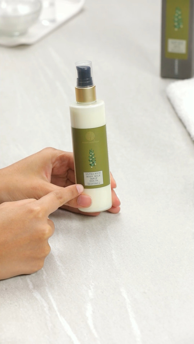 Image of Forest Essentials Ultra-Rich Body Milk Oudh & Green Tea | Ayurvedic Nourishing Body Lotion to Replenish Skin Moisture and Leave it Smooth & Scented