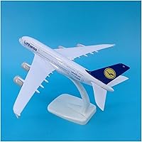 Vista 2 de Scale Airplane Model 18cm for Lufthansa A380 Alloy Finished Static Aircraft Model with Stand for Display for Aircraft Exquisite Collection Gift