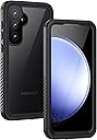 Lanhiem for Samsung Galaxy S23 FE Case, IP68 Waterproof Dustproof with Built-in Screen Protector, Heavy Duty Full Body Protective Phone Case for Galaxy S23 FE 5G, Black