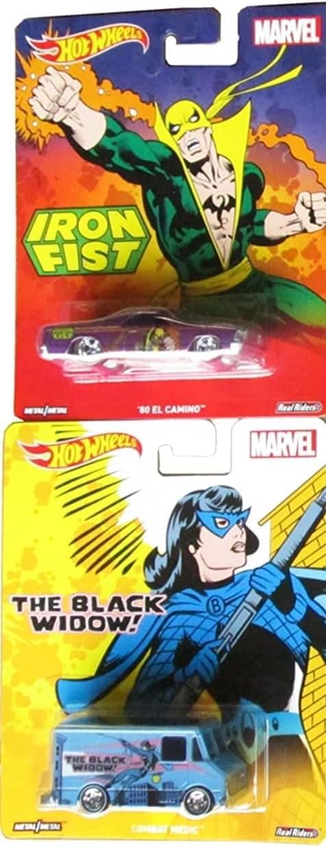 Hot Wheels 2016 Pop Culture Marvel Comic Heroes Complete Set of 6 Vehicles