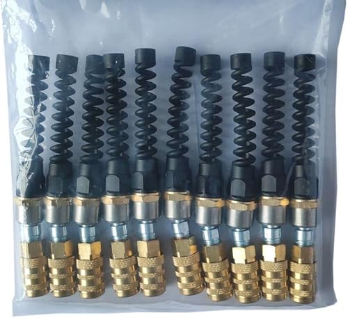 Miniatura 5 de 22-253 14 pulgadas. Enchufe de seguridad industrial Manguera de aire Acoplador giratorio de latón