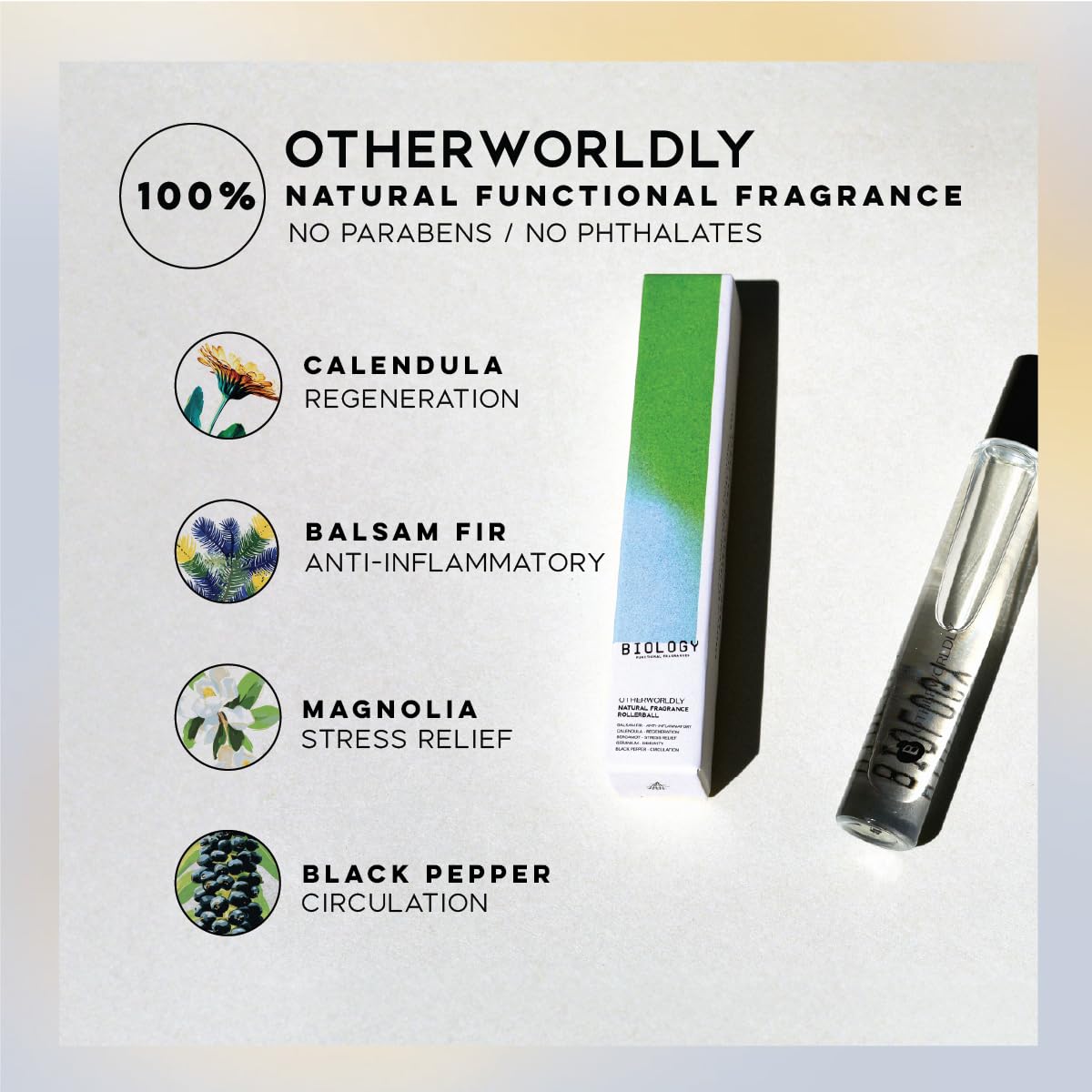 Biology Natural Fragrance DISCOVERY SET - Clean Perfume Oil Sampler – 6 x 2ml vials - 100% Natural, Alcohol-Free Fragrances - Image 6