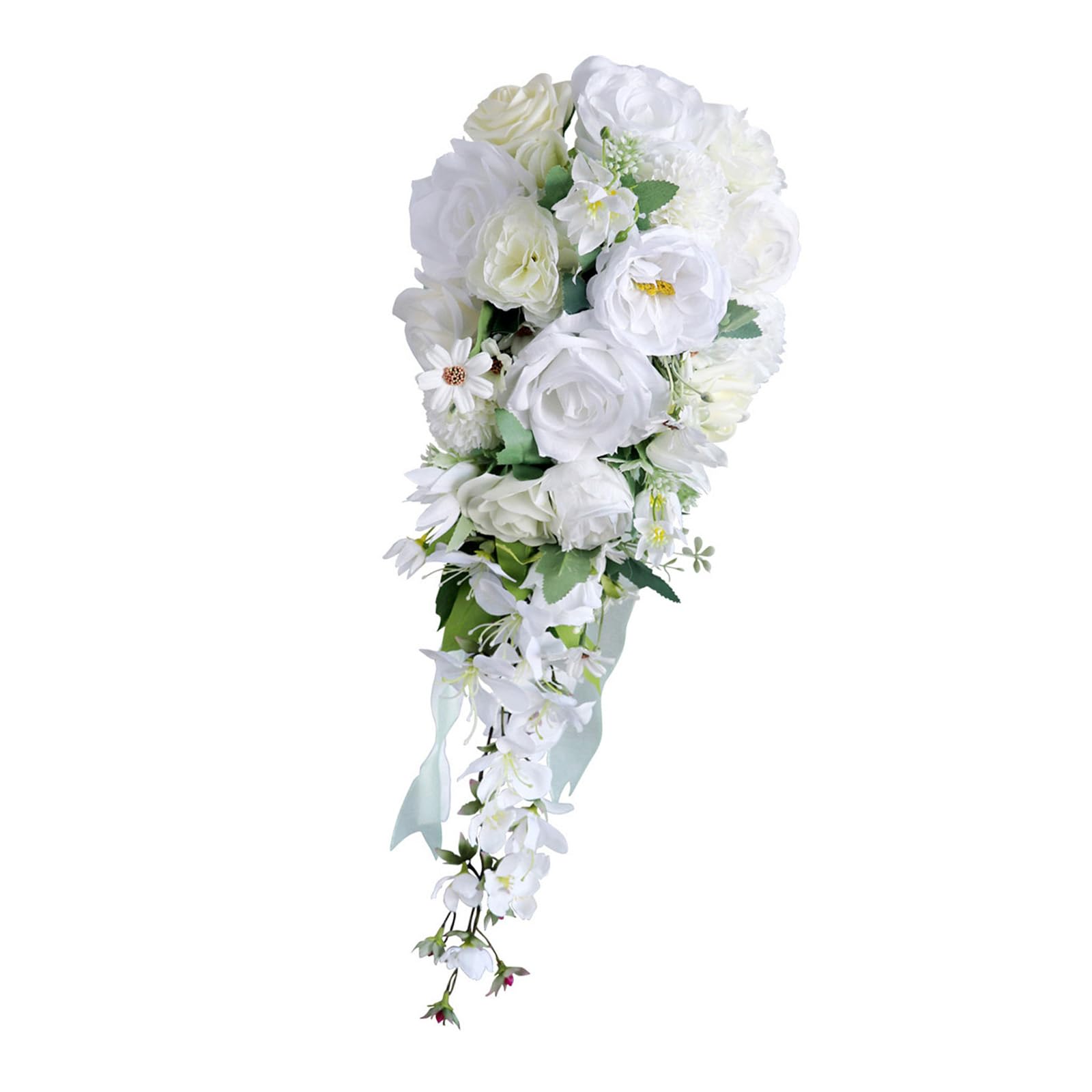 Msioytog Bridal Bouquets Wedding Celebration Flowers Vintage Water Styles Bouquets for Bridesmaids and Bride Silk Flower