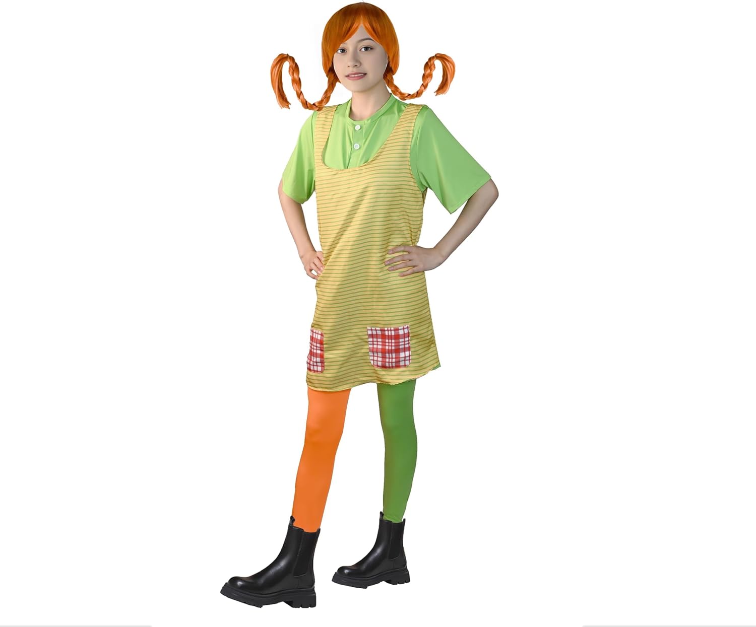 animacoser Langstrumpf Kostüm für Erwachsene