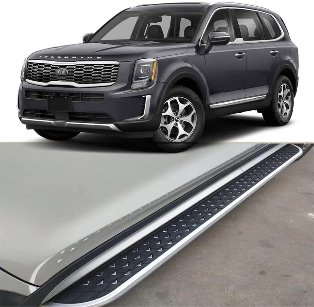 2Pcs Fits for 20192023 KIA Telluride Fixed Running Boards
