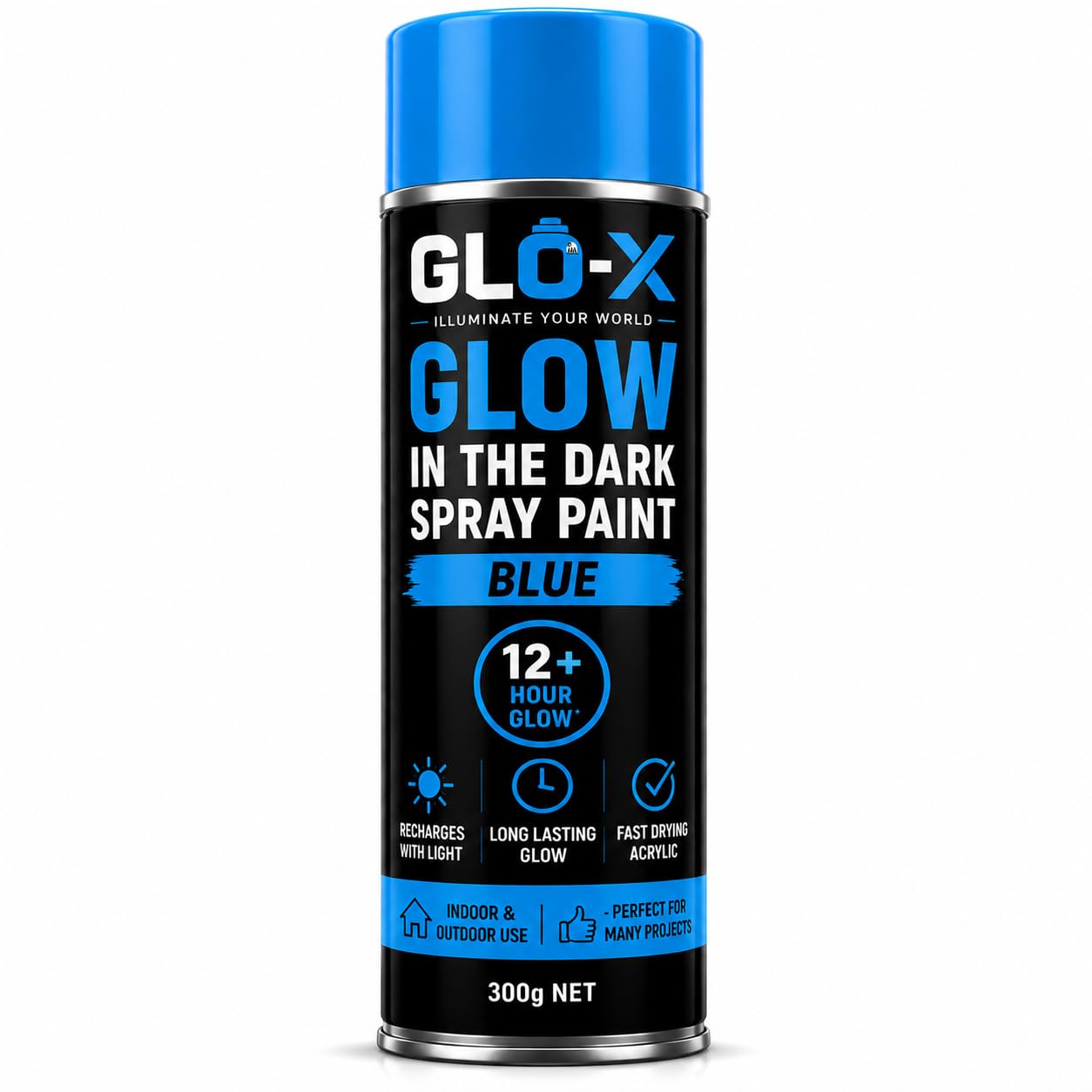 Blue Glow In The Dark Spray Paint (10.6 oz) Clear Spray Paint That
