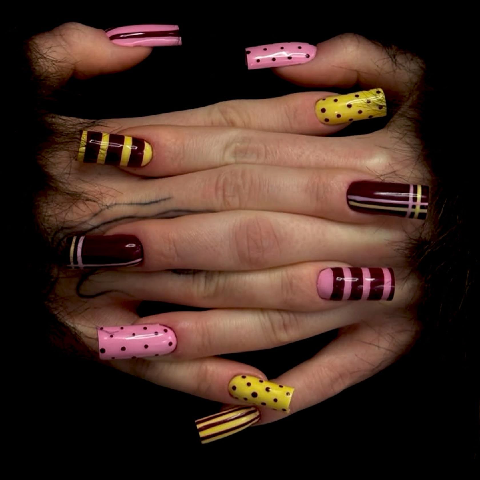 Künstliche Fingernägel Im Ombré-design Mit 3d-blumen Und Gold_voghion.com