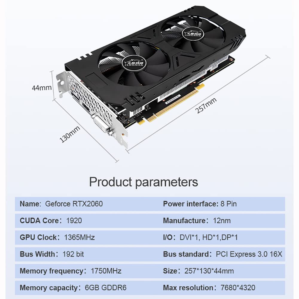 Amazon | JINGSHA RTX 2060 6GB マイニンググラフィックスカード