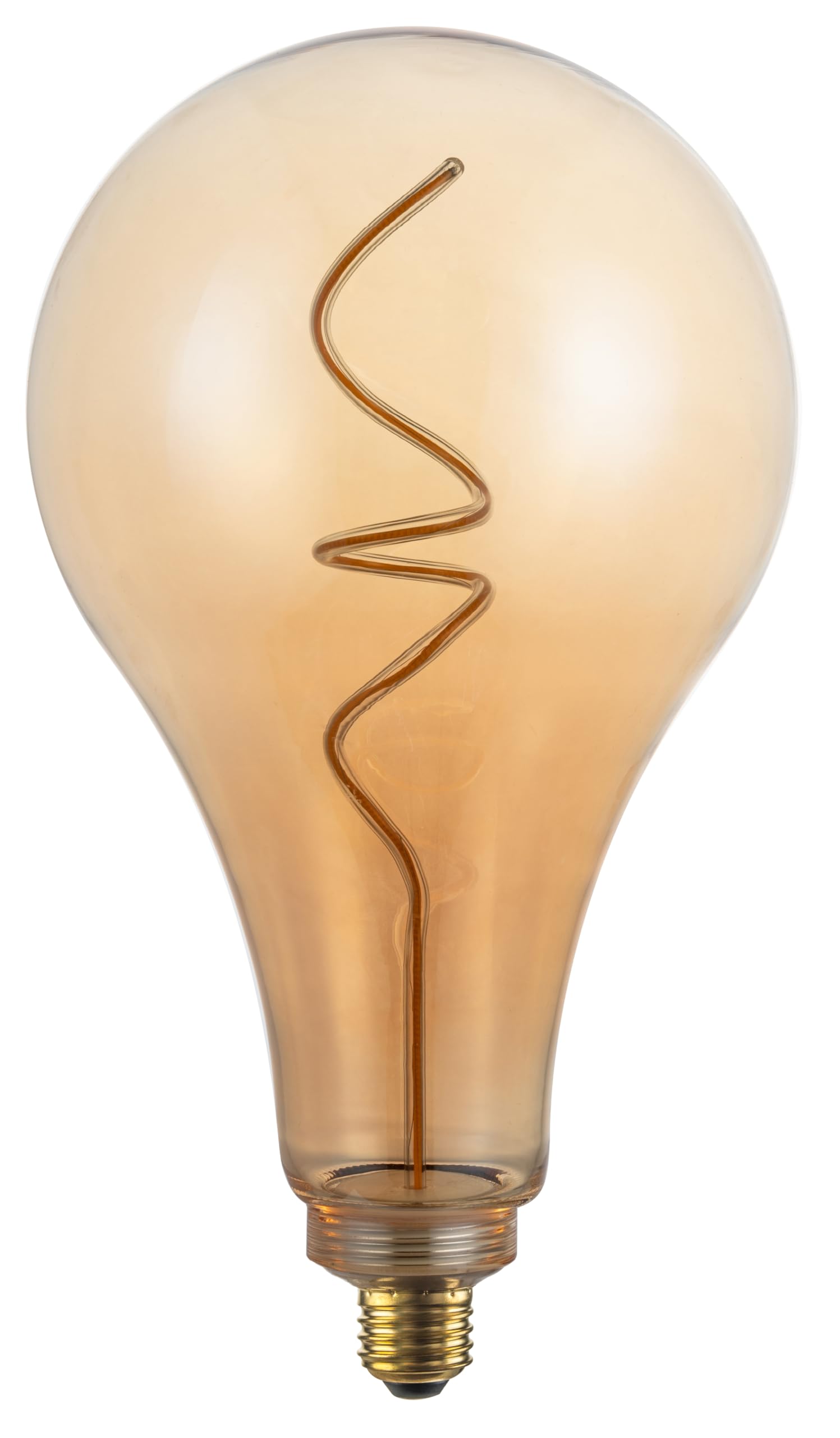 greenandco lampadina LED design vintage per illuminazione ambientale | dimmerabile | E27 A165 | 4,9W 200lm | 1800K (bianco molto caldo) | 320° | 230V | ambra | senza sfarfallio