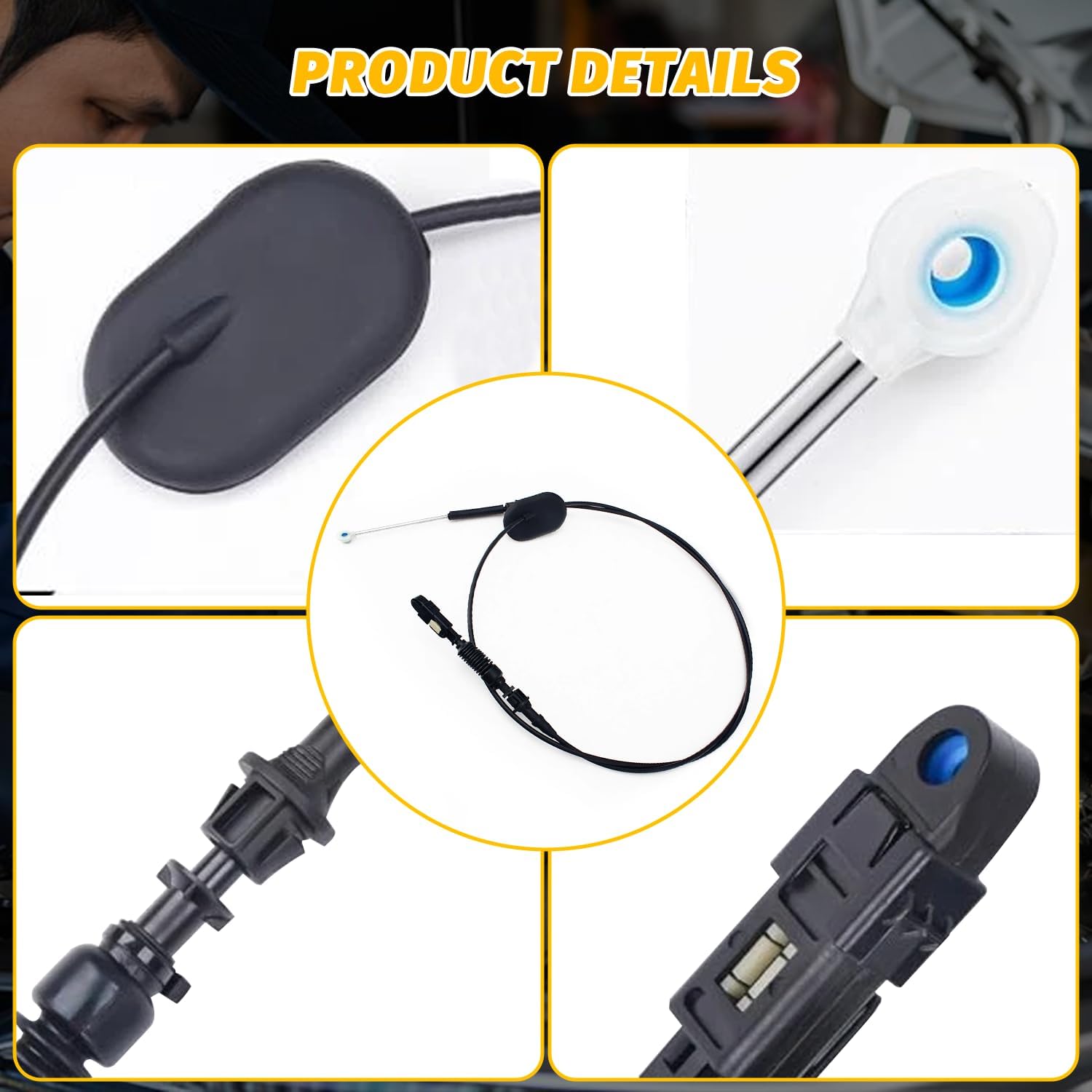 15037353 Automatic Transmission Gear Shift Cable Compatible with Tahoe C1500 C2500 C3500 1995-2000,for GMC Yukon K1500 K2500 K3500,for 1999-2000 Escalade,15022999