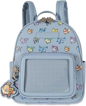 Pokemon Center Eevee Evolutions Pixel Pin Collector Mini Backpack