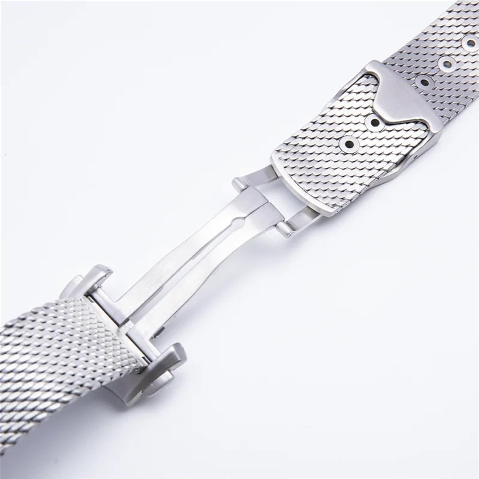 20 mm 316L-Stahlketten-Armband, passend für Omega-Armband 007, Seamaster Diver 300, Ersatz für Milanaise-Edelstahlgürtel