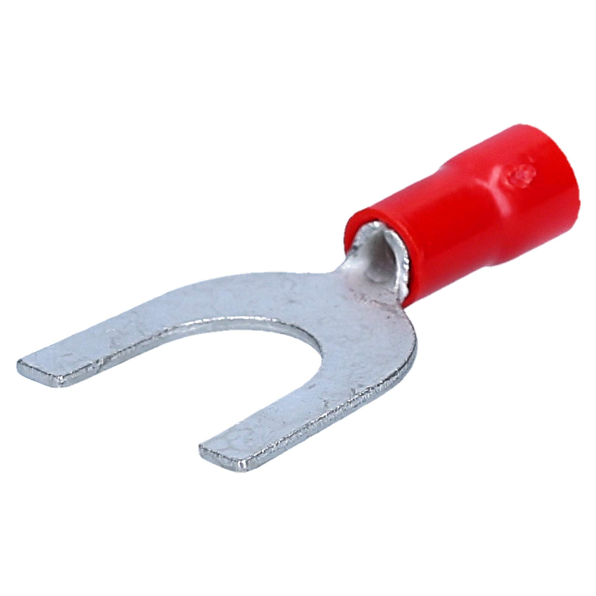 Kalitec - 360 Terminales de Cable Horquilla Aislados, M4-M8, 0,25-6 mm² | Conector de crimpado de cobre para instalaciones eléctricas en coche y hogar. Terminales de presión de alta conductividad.