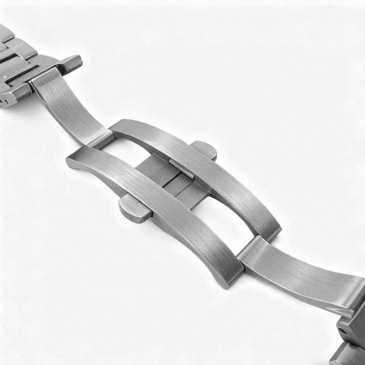 Cinturino di ricambio per orologio Pasha de Cartier WATCH W31077U2 W31074M7, in acciaio inox spazzolato (argento, 22 m)