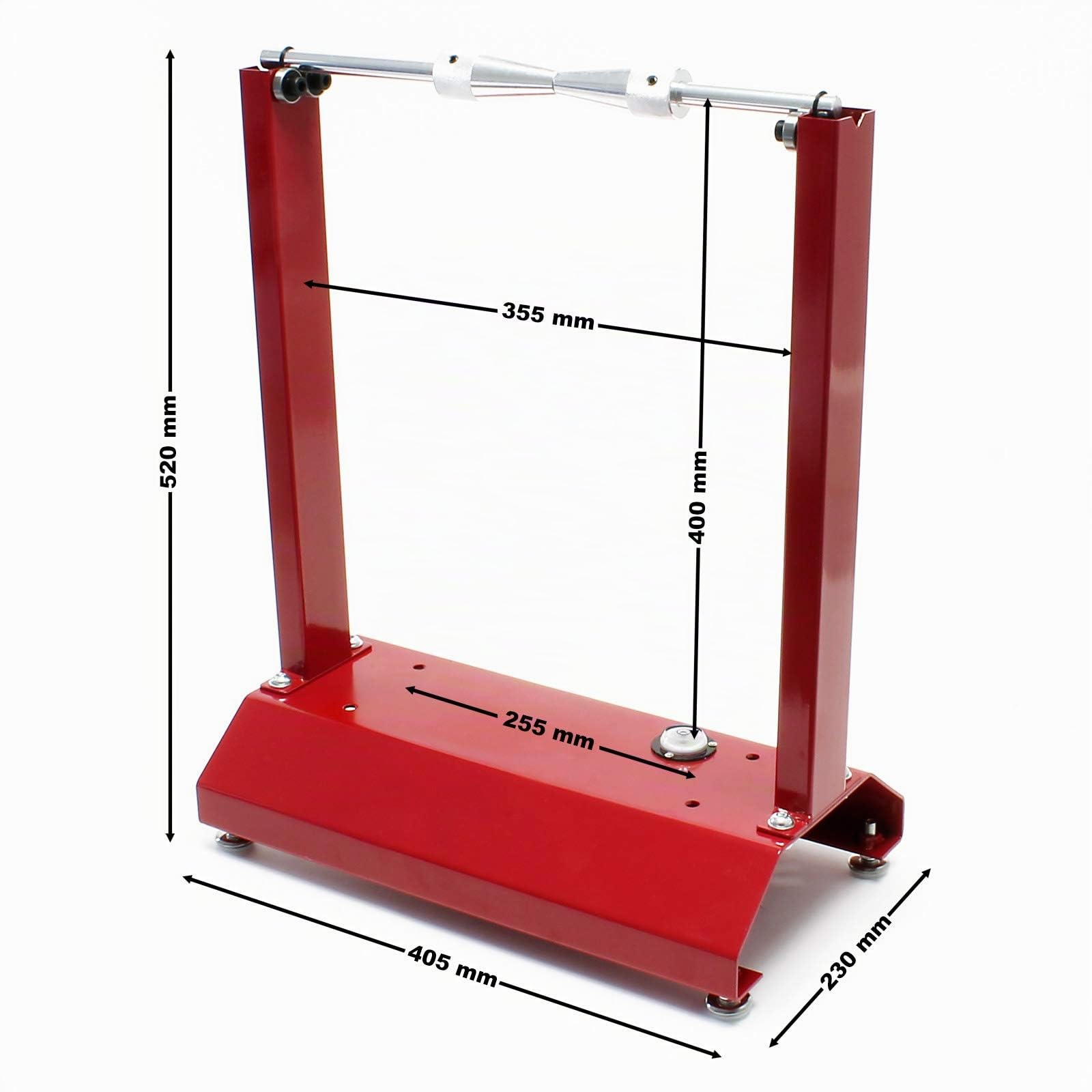 WilTec Soporte de equilibrado para neumáticos de Motocicleta para Llantas de equilibrado
