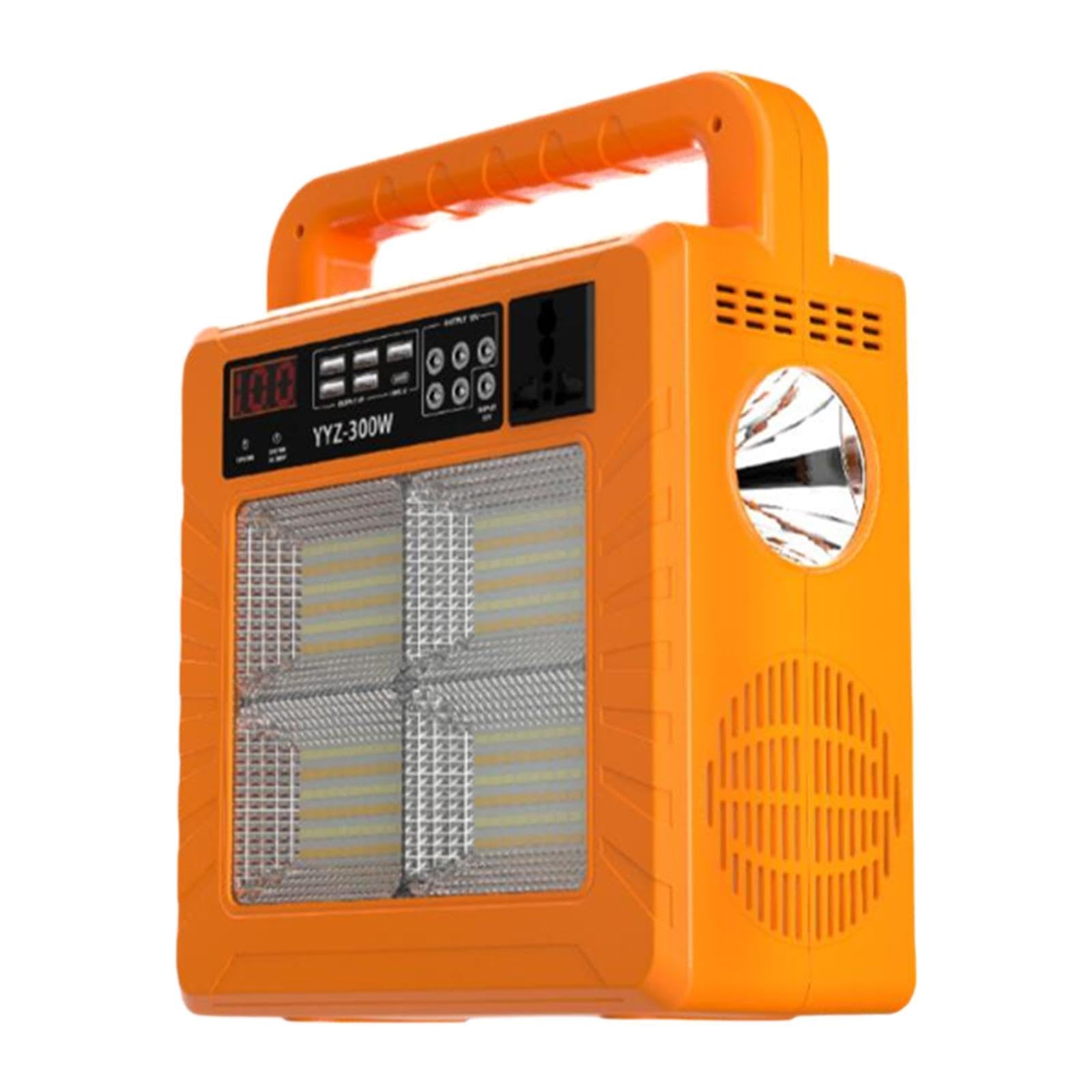 F Fityle Power Bank Portatile di riserva con Ricarica Rapida, Multifunzione W, con Altoparlante Integrato e Luce, Ideale per Escursionismo e Campeggio.