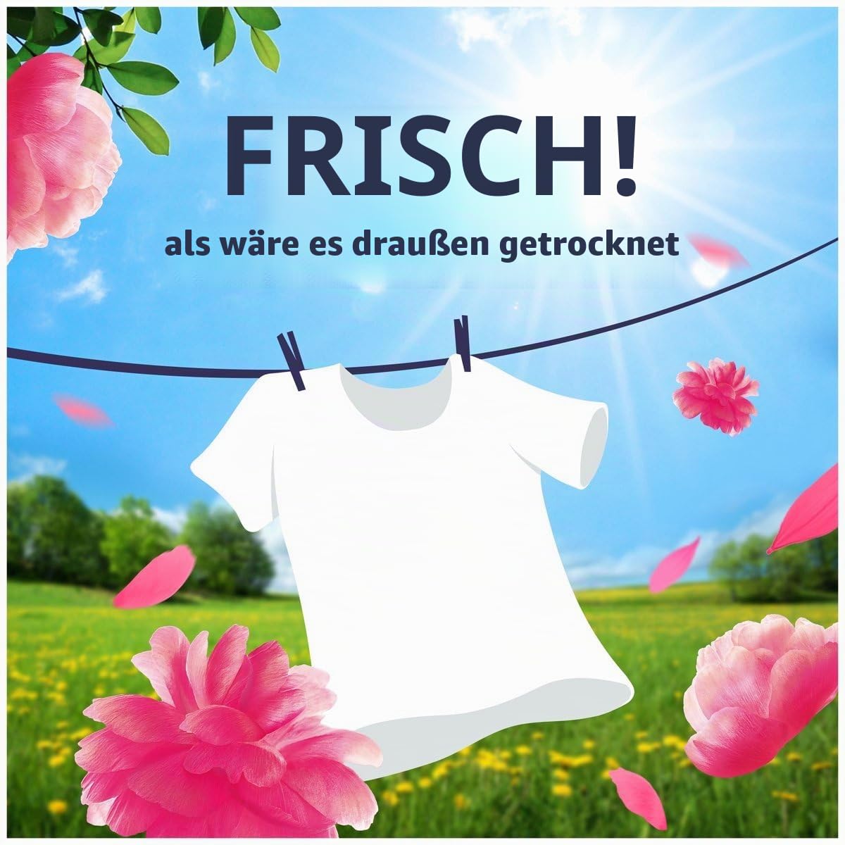 Lenor Fresh Air Weichspüler Floral Blossom - 8 x 60 Wäschen