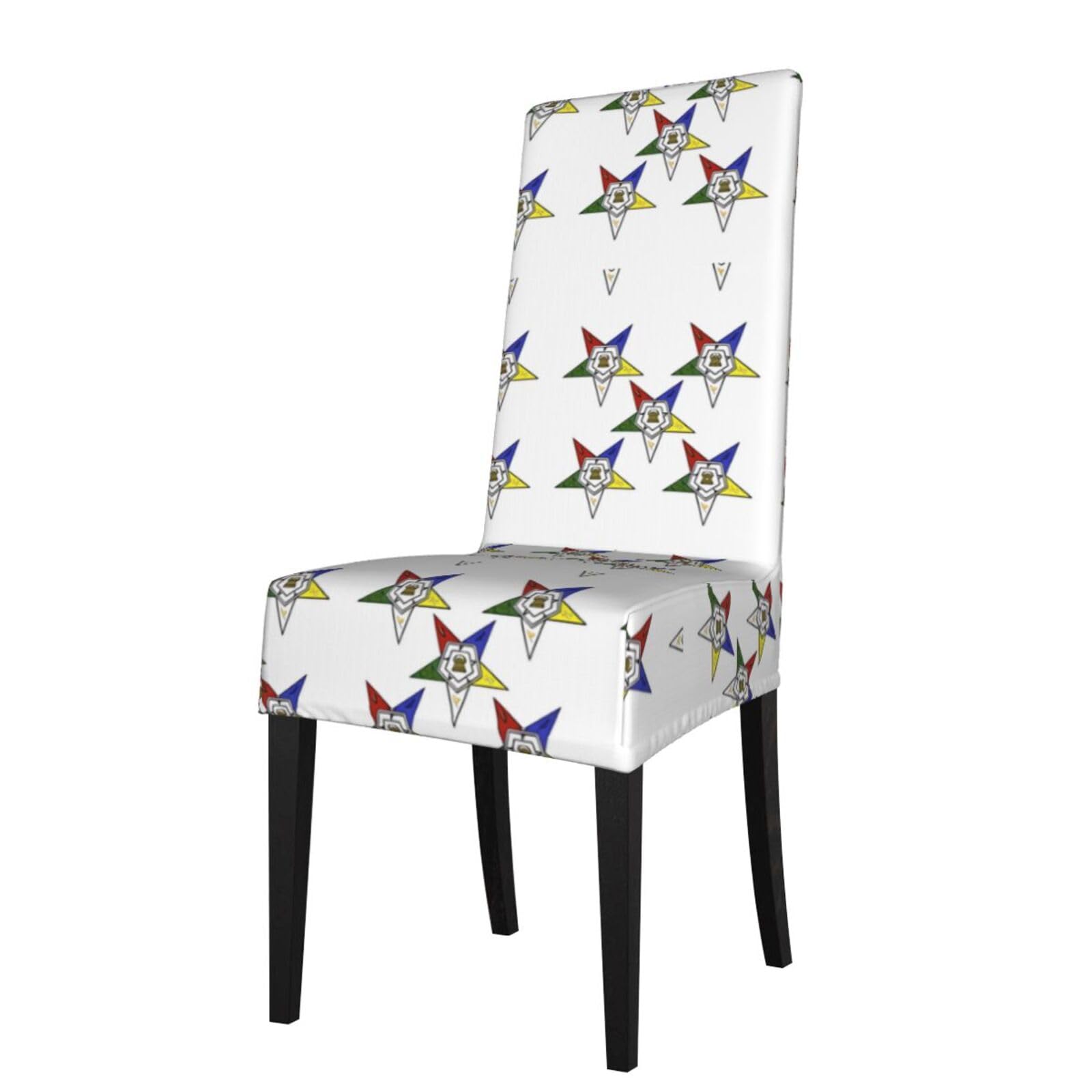 YYHWHJDE Stars Eastern Stars Prints Protection Cover for Dining Chair – Stretchable Slipcovers for a Refreshing Dining Room Makeover