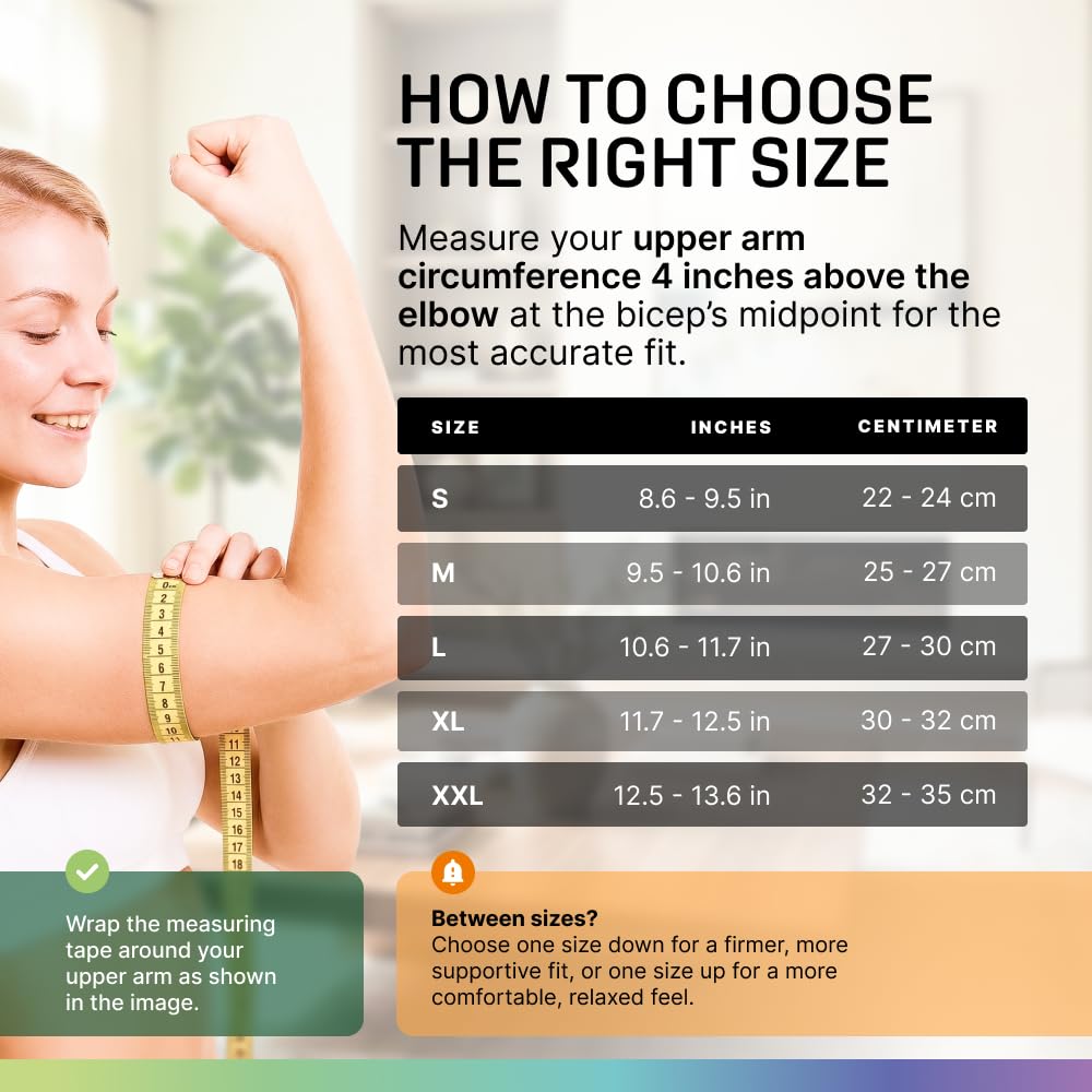 MODVEL Ellenbogenbandage – Kompressionsbandage zur Linderung von Gelenkschmerzen, Erholung, Sehnenentzündung, Tennis- und Golferarm – Workout & Gewichtheben – Einheitsgröße, für Männer und Frauen – 1