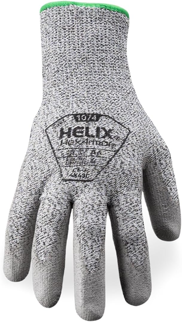 HexArmor | General-Purpose | Abrasion and Cut-Resistant | Breathable | Safety Work Gloves | Helix Series