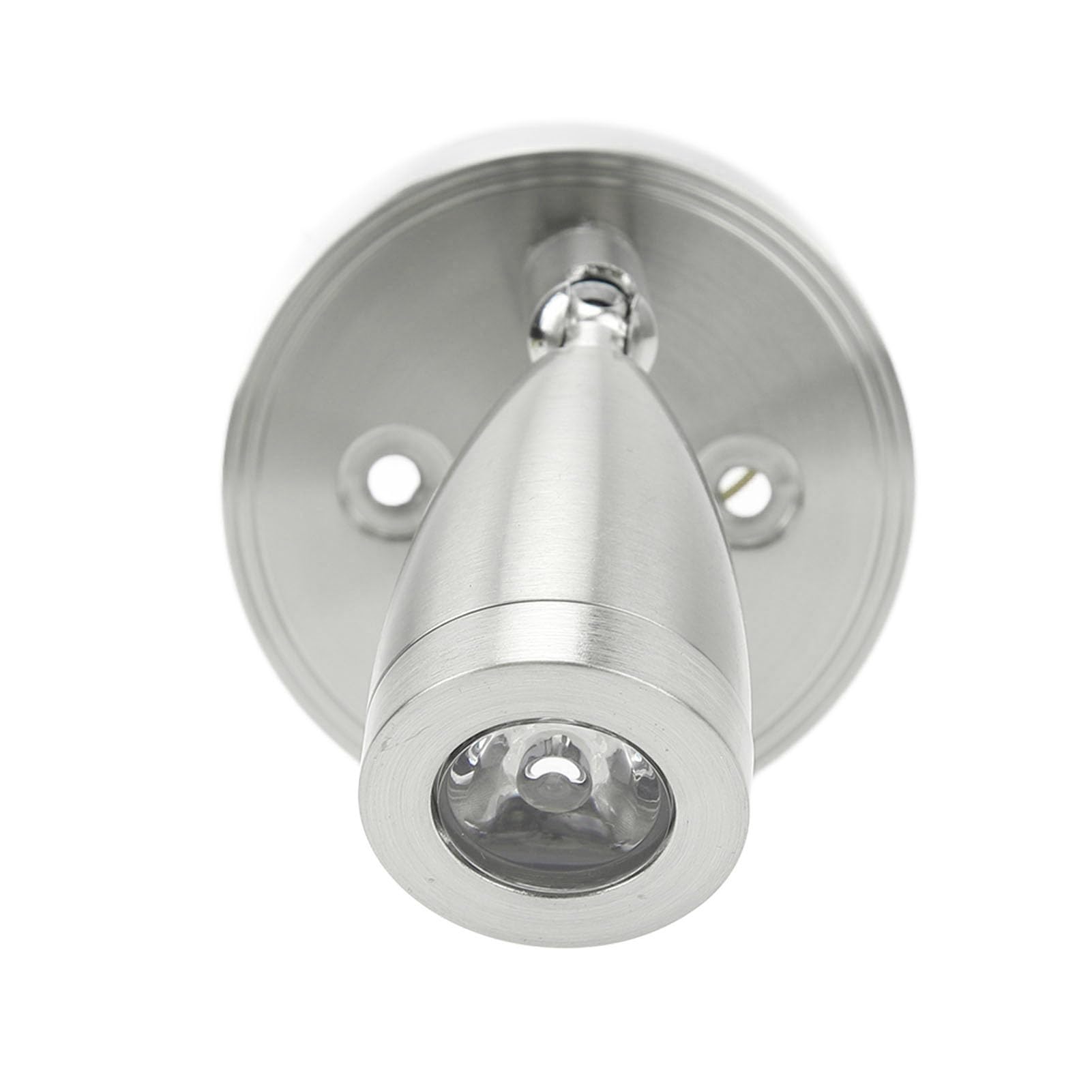 Akozon RV 12V 24V Polished LED Reading Light Berth Boat Marine Lights Truck Ship Trailer (Chrome) - Image 2