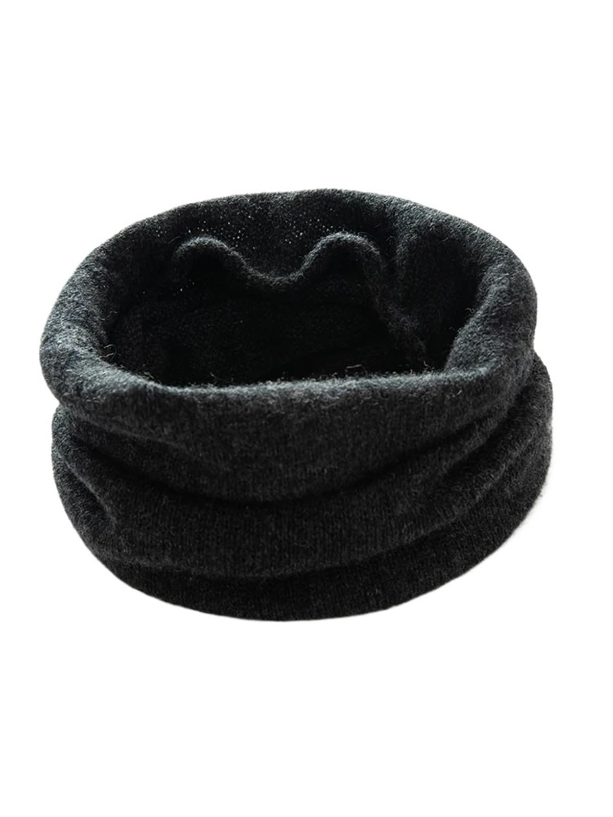 Bufanda Ligera for Mujer, Calentador de Cuello, Capucha, Lazo, Accesorios de Tejido Suave for Mujer(Charcoal Grey)