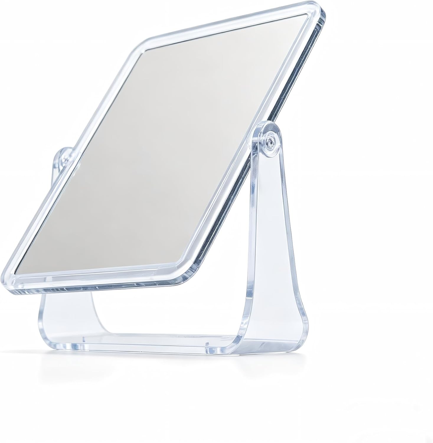 1x/1x Double-Sided Makeup Mirror, Clear Acrylic Desktop Mirror