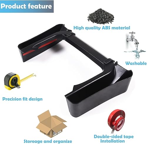 Miniatura 3 de CHEAYAR Caja de almacenamiento lateral de control central compatible con Toyota Tacoma 2023 2022 2021 2020 2019 2018 2017 2016, organizador de