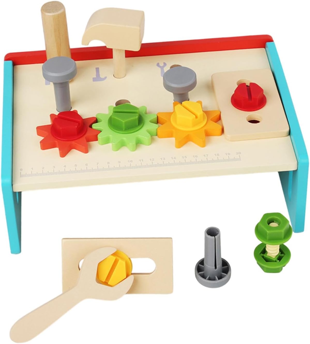 Wooden Tool Set Tool Bench Set Educational Toy Creative Mini Wooden Work Bench for Kids for Birthday Gifts