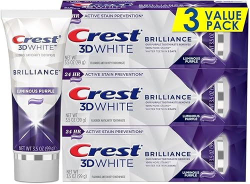 Miniatura 22 de Pasta de dientes blanqueadora Crest 3D White Advanced Luminous Mint, Pasta de dientes Crest, 3.7 oz Paquete de 4 – Ayuda a eliminar manchas