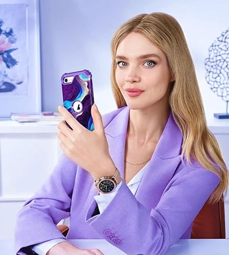 Miniatura 7 de Hocase Funda para iPhone SE 3 generación 2022iPhone SE 2 generación 2020 (4.7 pulgadas), resistente, a prueba de golpes, protección híbrida plástico