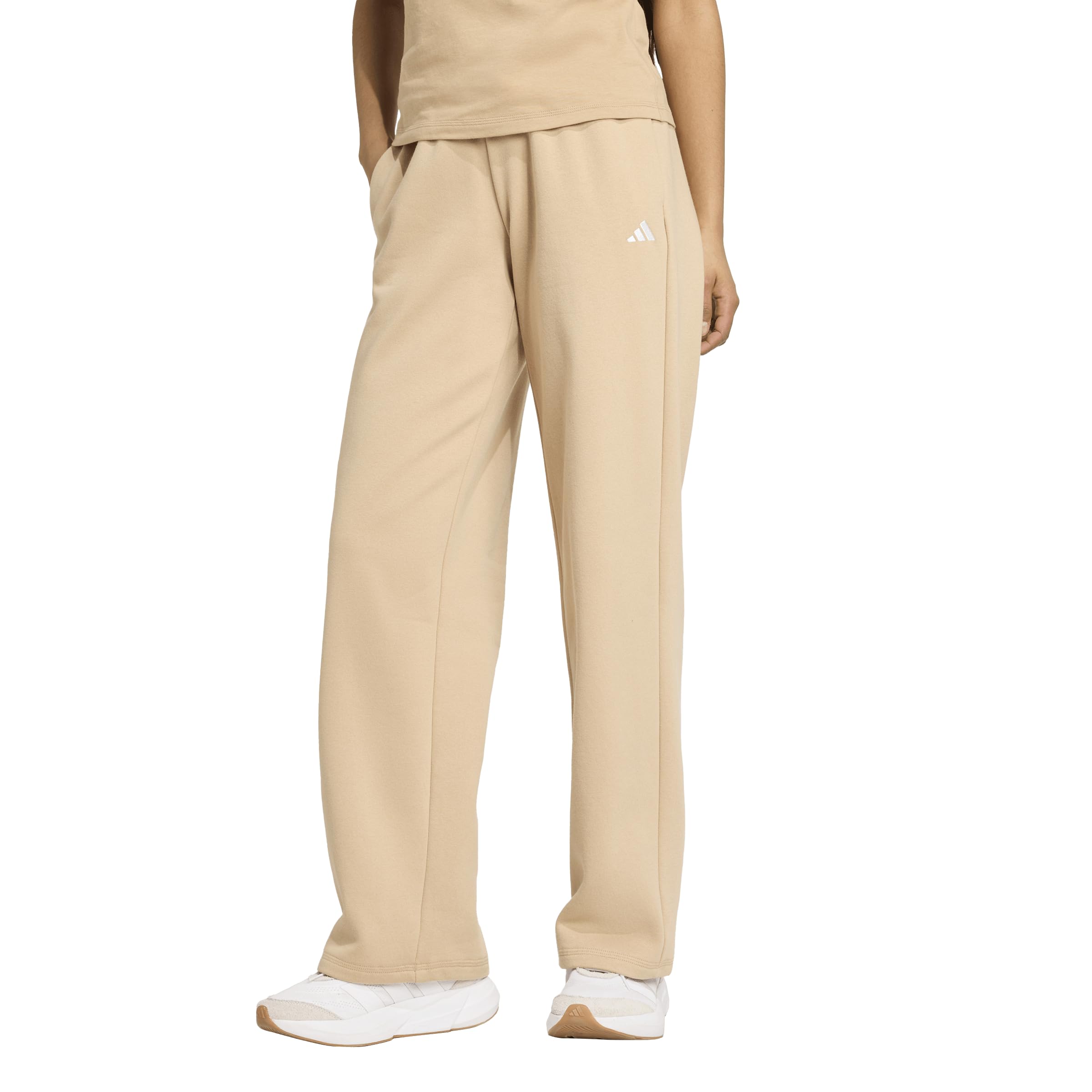 adidas Women's Essentials Small Logo FeelCozy Open Hem Pants