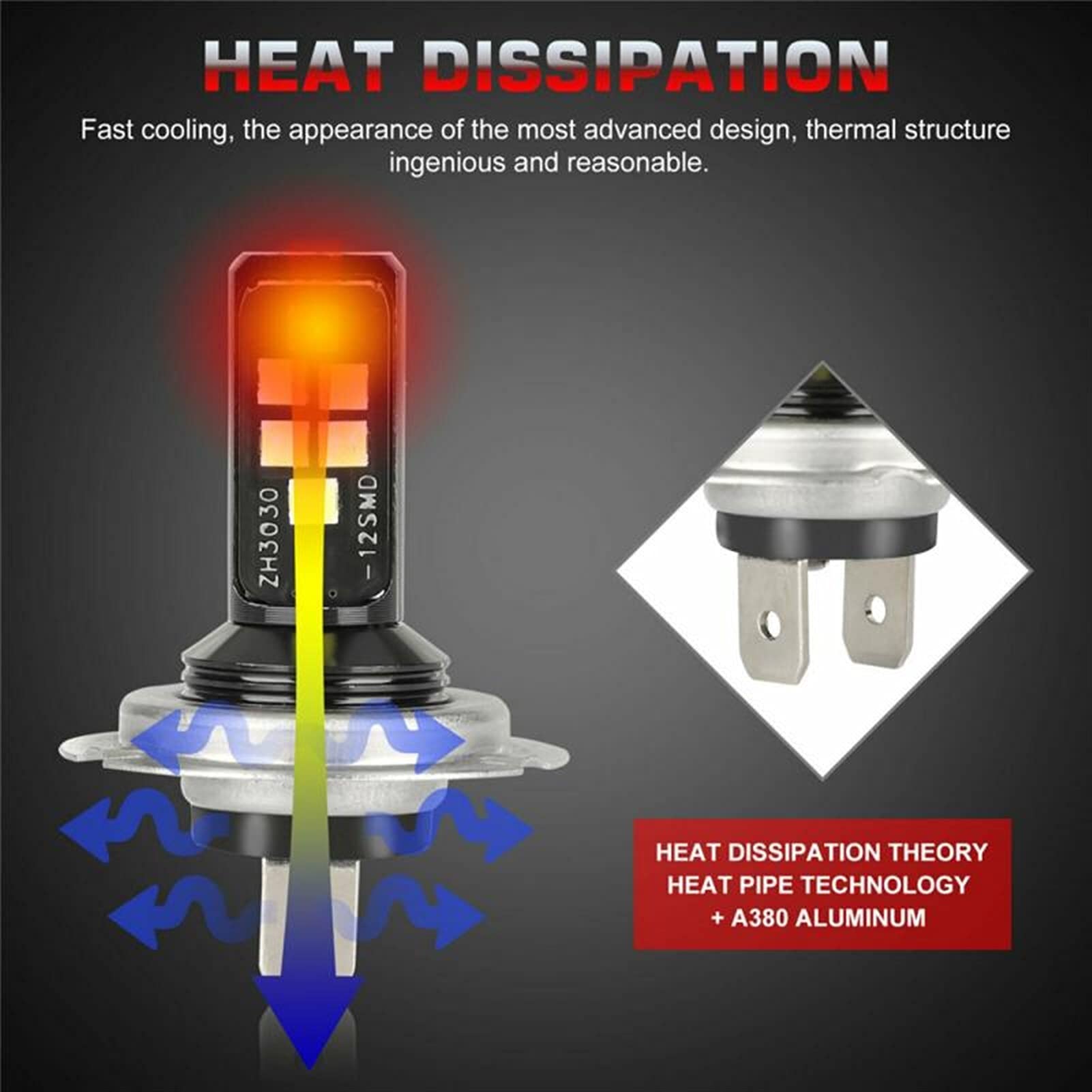 Faros de xenón H7 H4 Combo LED Kit Kit Kit Bulbos H4 H7 LED Bombillas de Niebla Coche High High High 60W 52000LM 6000K Kit Coche Bombilla Bombilla TxTB1 Coche y Moto