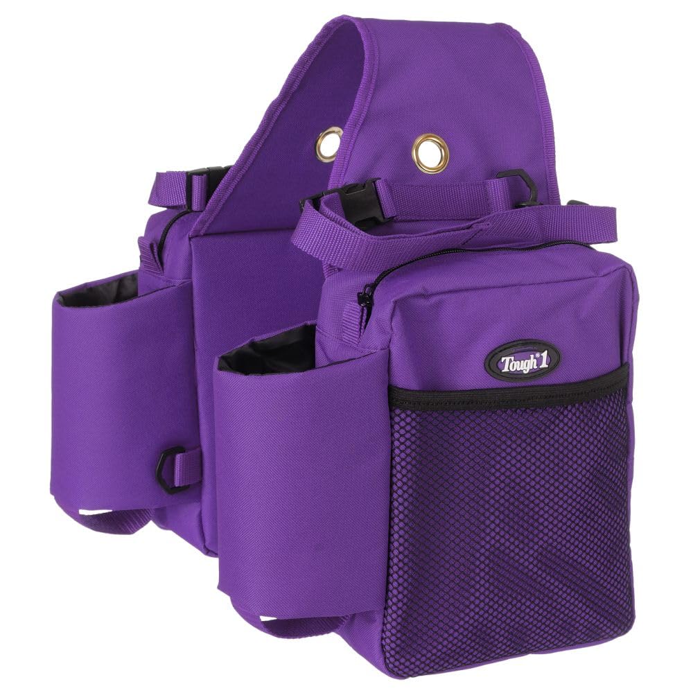 Sacoche De Selle Tough-1 En Nylon Marron – Porte Bouteille Et Rangement Pour équitation