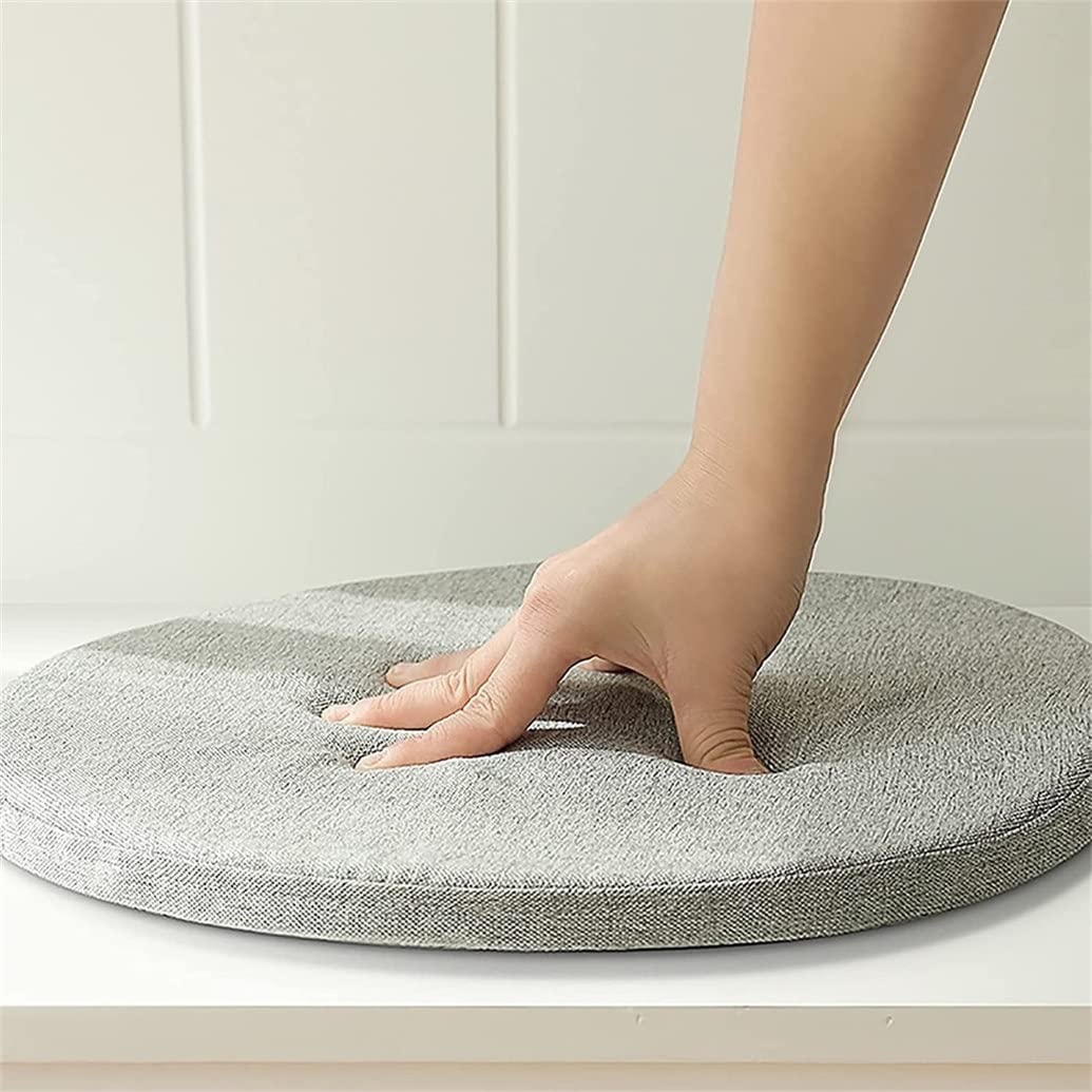 Cuscino Rotondo In Memory Foam Per Sedia 4 Cm - Sfoderabile Con Cerniera - Per Interni/esterni - 4