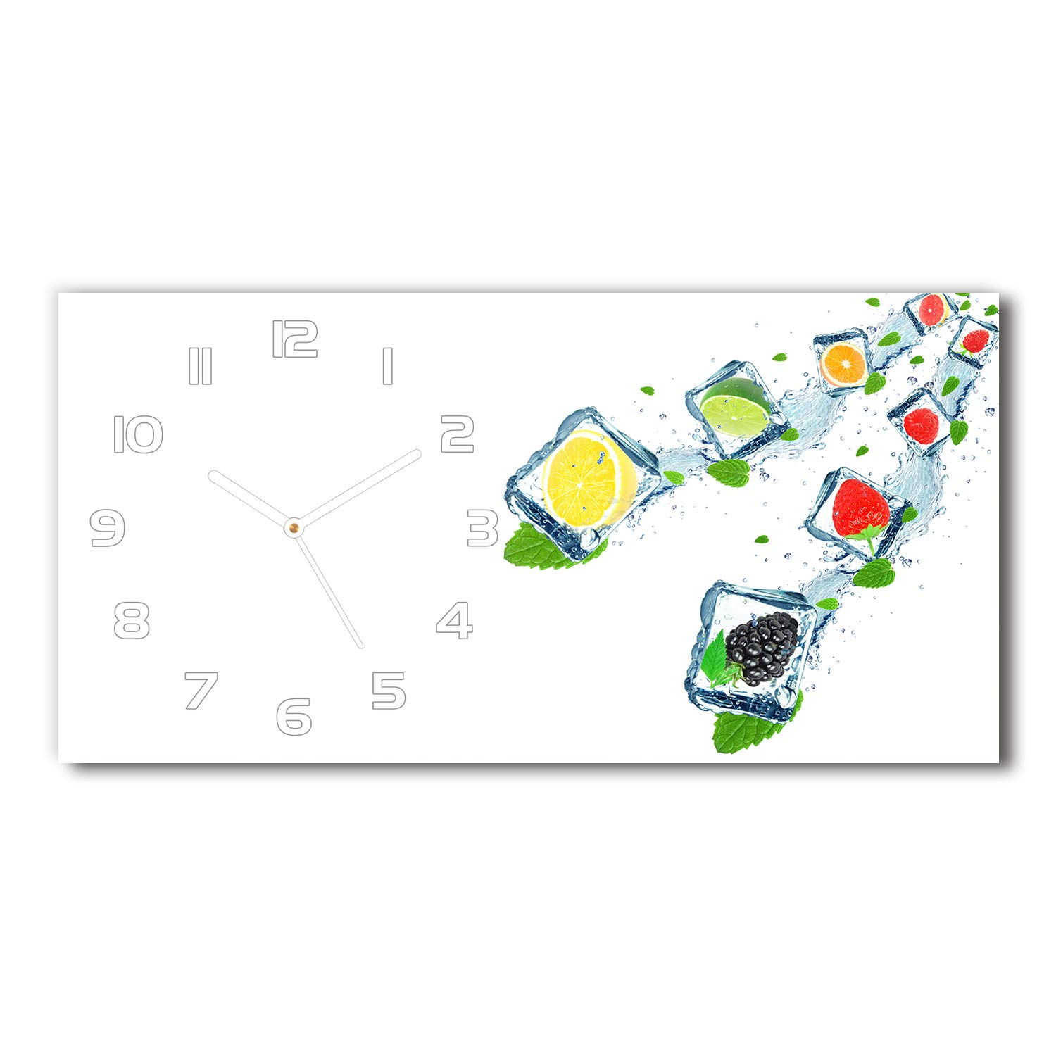 Horloge en verre silencieuse sur pied Tulup pour supprimer les bruits de tic-tac