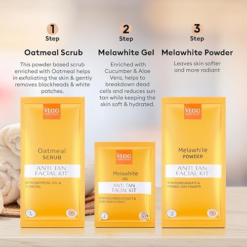 Miniatura 6 de VLCC Kit facial anti bronceado (6 tratamientos faciales) (300 gm)