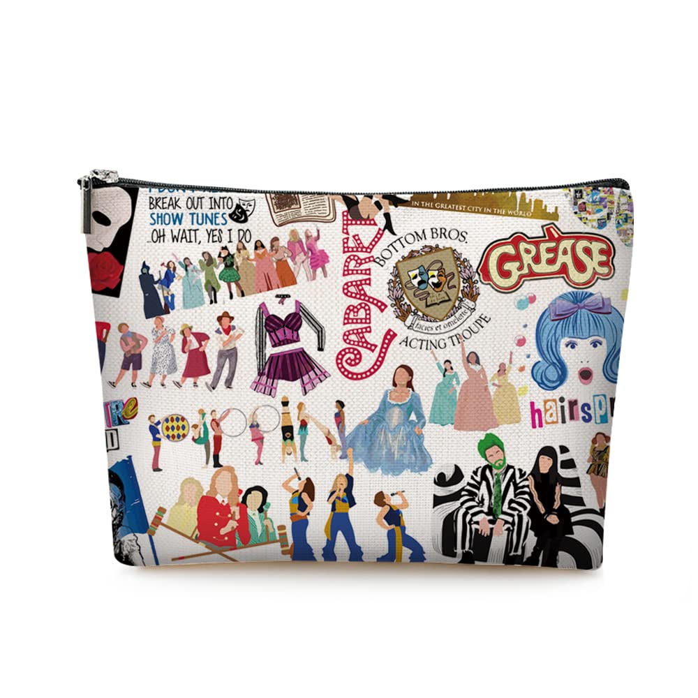 Character Musical Cosmetic Makeup Bag Musical Merchandise Musical Theatre Fans Gift Six Queen Cosmetic Make Up Bag Gift For Musical Theater Lover Six Queen Musical Bag For Women Girls BFF