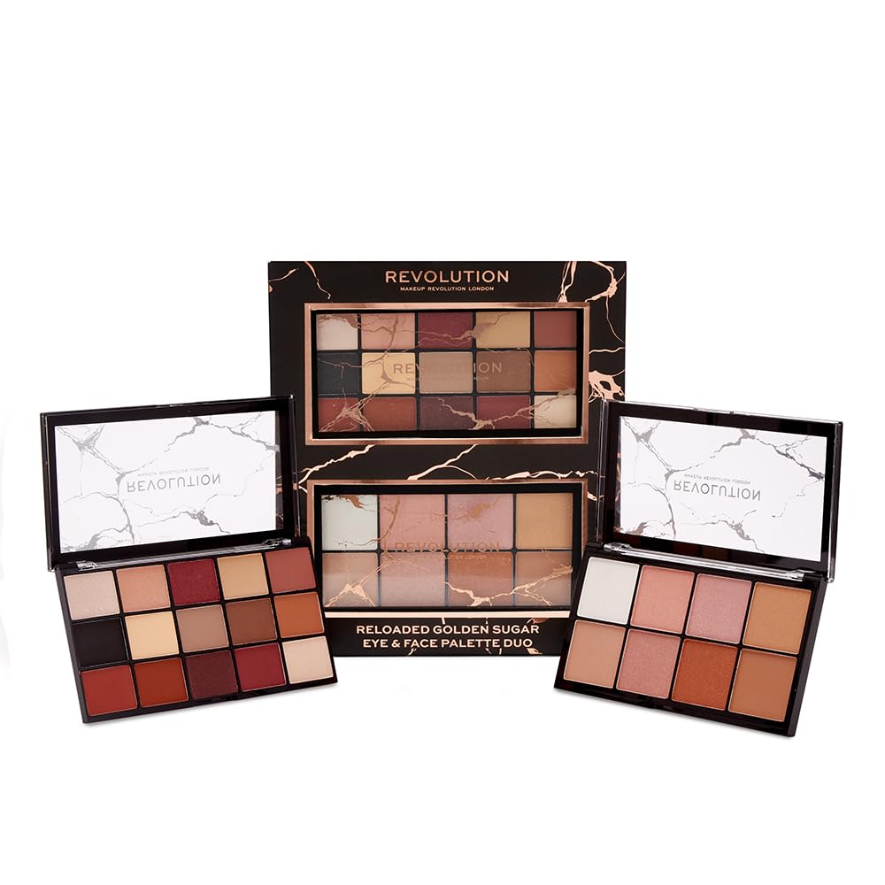 Makeup Revolution Reloaded Golden Sugar Eye & Face Palette Set-image-5