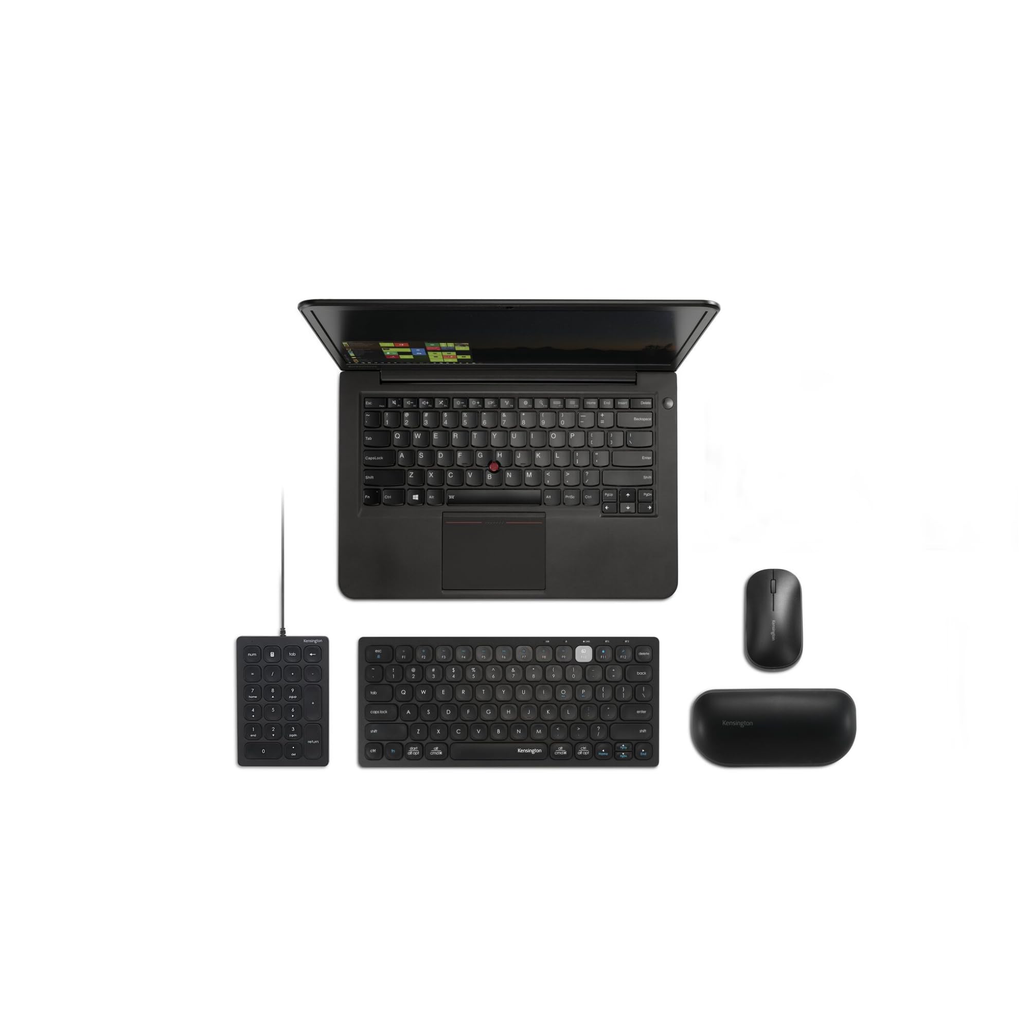 Kensington Teclado Numérico con Cable para USB-A de 21 Teclas con 4 Teclas de Acceso Directo para Ordenadores con Windows, macOS y Chrome OS, K79820WW