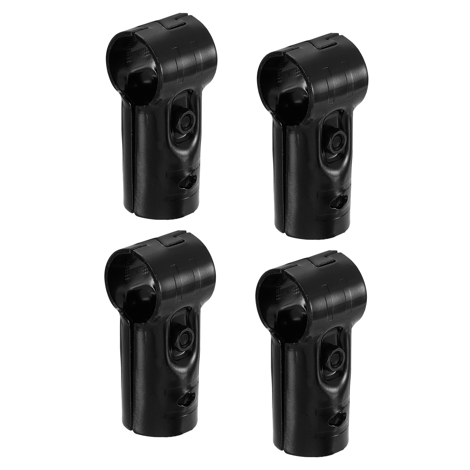 Abrazaderas de riel final metálicas de alta durabilidad para tubos en T uxcell de 1-1/8"