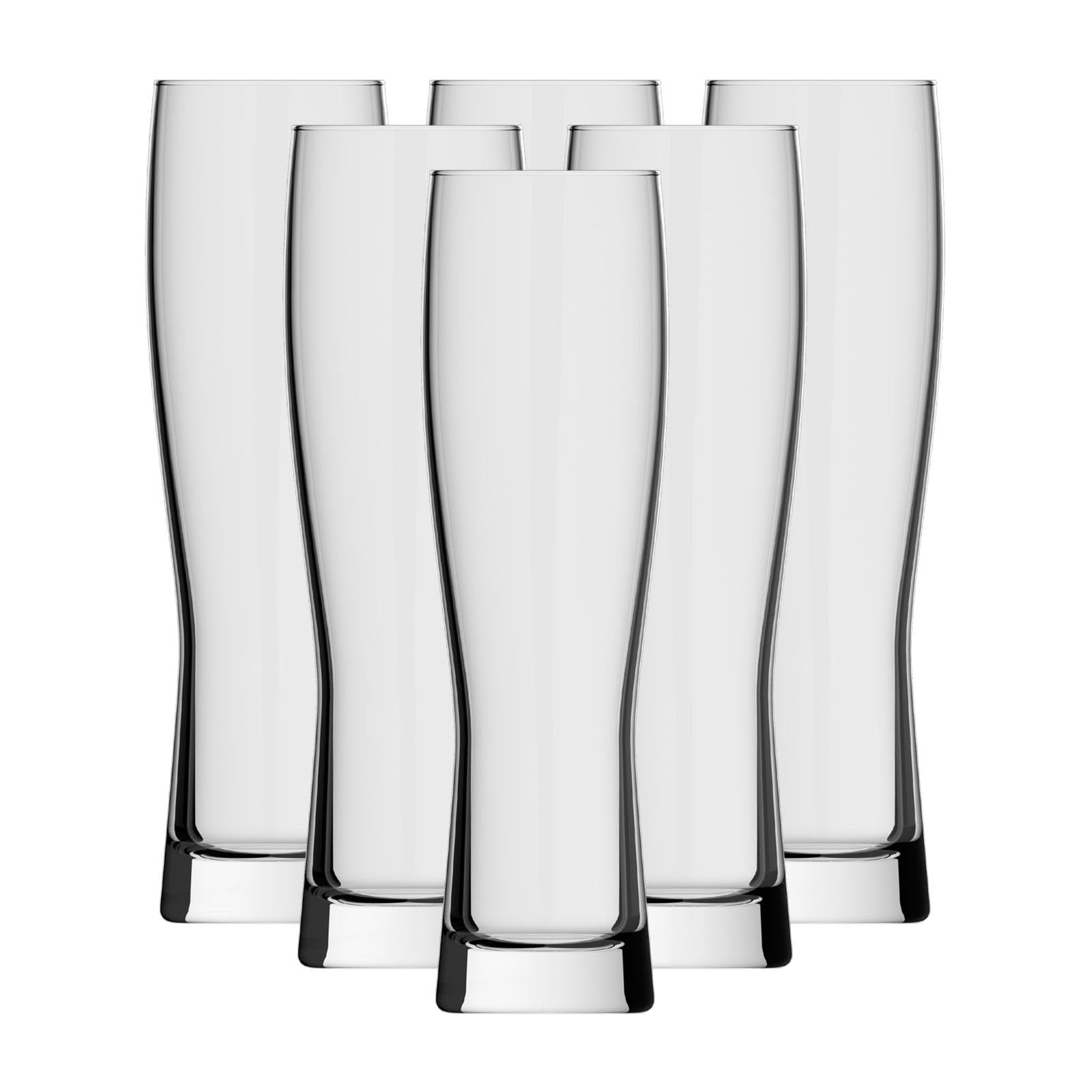 Rastal Monaco Slim Weizenbiergläser 0,5l 24er Set – Schlankes Weißbierglas 0,5 Liter (ungeeicht) – Robust & Spülmaschinenfest – Biergläser für Gastronomie & Zuhause