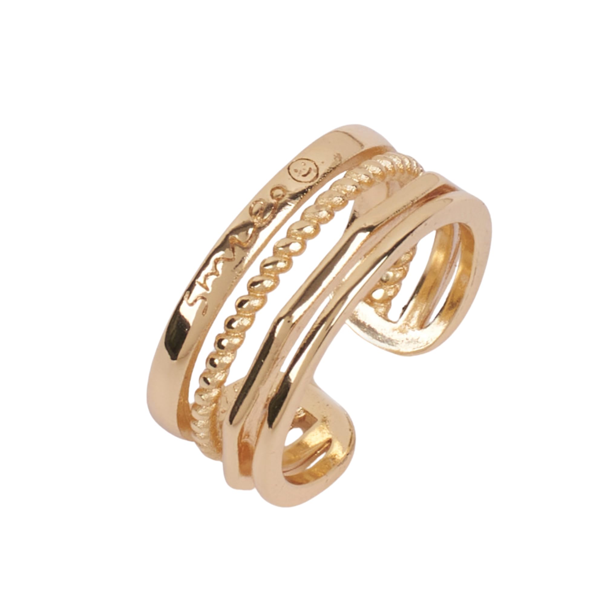 SALTY Cassandra Broad Gold Finger Ring for Women & Girls | 14K Gold Plating | Anti-Tarnish | Fancy | Stylish & Minimal | Birthday Gift | Aesthetic Jewellery | Accessories for Everyday Wear (B0DBZCBY8M) Amazon Price History, Amazon Price Tracker