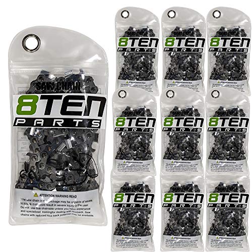 8TEN Chainsaw Chain for Stihl 021 023 025 017 018 009 MS 180 McCulloch 3214 3216 63PM 55 3613 005 0055 10 Pack