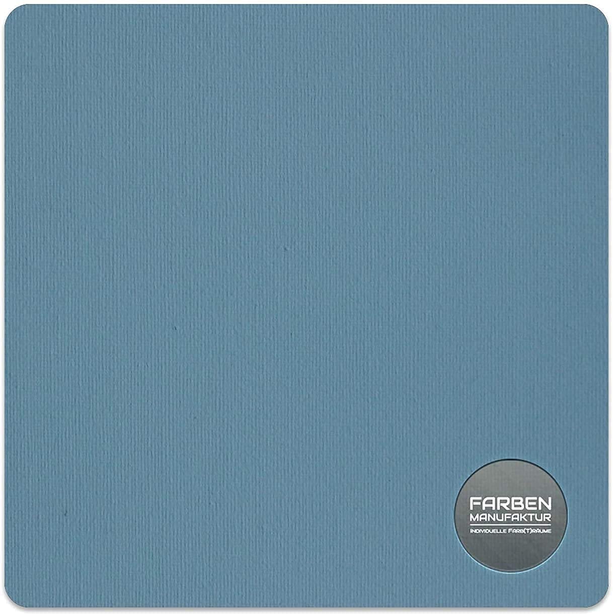 RED FOX Pintura de pared para interior (alta opacidad, sin disolventes, 2 L, color azul gris)