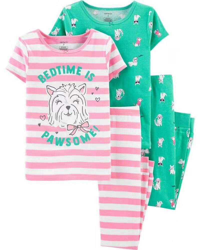 Carter's 4-Piece Snug Fit Cotton Pajamas (Dog, 4)