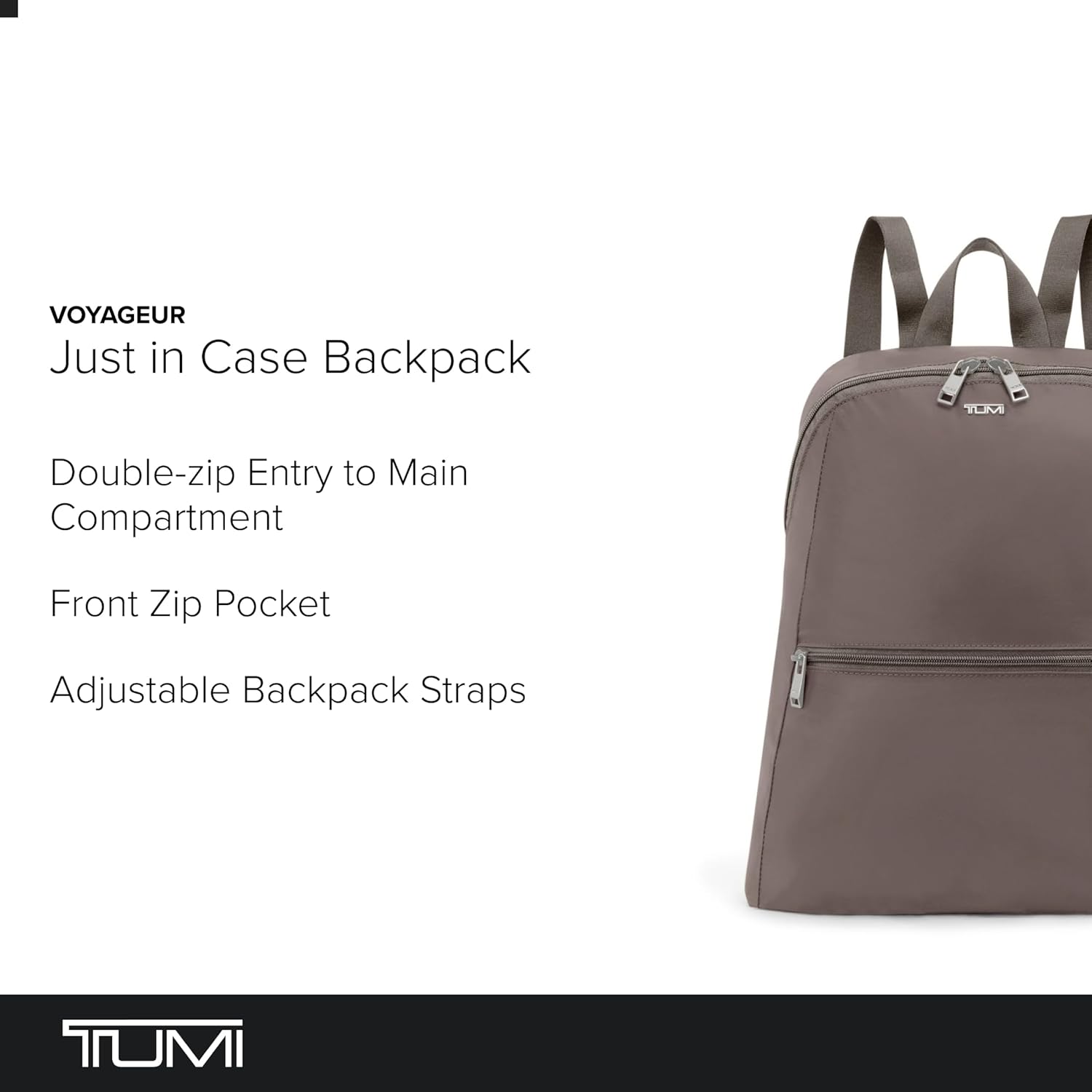 Tumi Unisex Just In Case Backpack Mink One Size