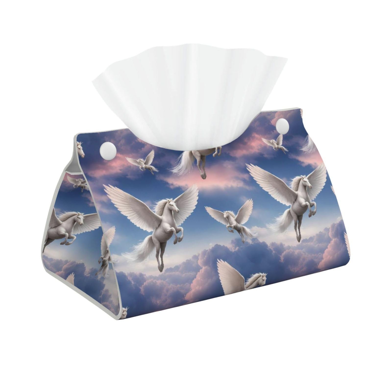 Flying Horse Long Tissue Box Cover Holder Home Decor Aesthetic 7.87'' x 5.12'' x 0.98''