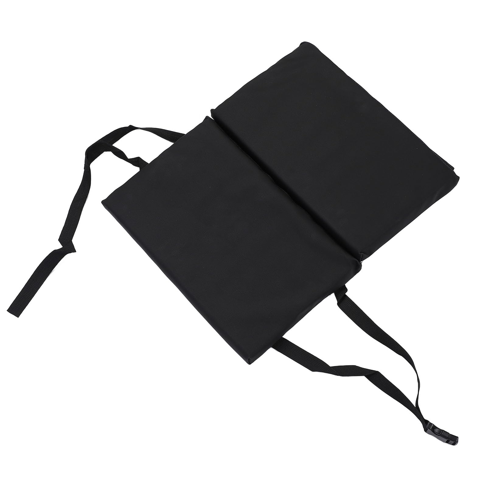 Extensor de Reposapiés para Silla de Ruedas, Cojín Elevador con Soporte para Pantorrillas para Paseos en Casa, Reposapiernas de Cuero PU Negro para Silla de Ruedas, 16 X 20 X 1